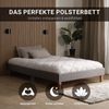 Homestyle4u Polsterbett 120x200 cm, mit Matratze Bild 5