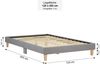 Homestyle4u Polsterbett 120x200 cm, mit Matratze Bild 3