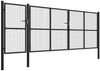 vidaXL Gartentor Stahl 500×150 cm Anthrazit 144337 Bild 2