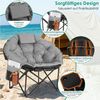 TLGREEN Campingstuhl Moonchair Luxus Klappbarer Campingstuhl (150KG Belastbar,Dicker Polster,Rutschfest,Mit Seitentasche & Kopfkissen), Outdoor Stuhl für Garten, Angeln, Camping, Strand Bild 4