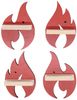 VCM Wandregal BOARTI Regal 920875 Rot H. 31 x B. 21 x T. 5 cm Bild 4