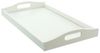 Landhaus Tablett Simply White weiß Tablett Holztablett Serviertablett Küchendeko Bild 2