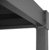 LECO Lamellenpergola FREE, Stahl-Lamellen und Stahlgestell anthrazit, 3x3 m Bild 5