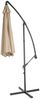 Ampelschirm Acerra, Sonnenschirm Sonnenschutz, Ø 3m neigbar, Polyester/Stahl 11kg ~ sand-beige ohne Ständer Bild 4