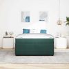 vidaXL Bettrahmen mit Matratze Dunkelgrün 160 x 200 cm Stoff 3398415 Bild 3