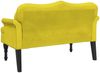 vidaXL Sitzbank mit Kissen Gelb 120,5x65x75 cm Samt 372146 Bild 5