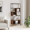 vidaXL Bücherregal 5 Böden Räuchereiche 76x33x188,5 cm Holzwerkstoff 839005 Bild 3