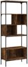 vidaXL Bücherregal 5 Böden Räuchereiche 76x33x188,5 cm Holzwerkstoff 839005 Bild 2