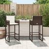vidaXL Garten-Barhocker mit Kissen 2 Stk. Braun Poly Rattan 368706 Bild 3