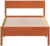 vidaXL Massivholzbett ohne Matratze Wachsbraun 75x190 cm Kiefernholz 842785 Bild 4