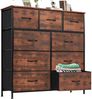 Refined Living Kommode Schubkastenkommode mit 2/4/5 /7/8/9 Schubladen stabilem Stahlrahmen (Sideboards mit Holzplatte und leicht zu ziehendem Griff für Schränke, wasserdicht Geeignet für Wohnzimmer, Kinderzimmer, Flur, Schlafzimmer), Große Kapazität, A... Bild 5