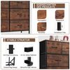 Refined Living Kommode Schubkastenkommode mit 2/4/5 /7/8/9 Schubladen stabilem Stahlrahmen (Sideboards mit Holzplatte und leicht zu ziehendem Griff für Schränke, wasserdicht Geeignet für Wohnzimmer, Kinderzimmer, Flur, Schlafzimmer), Große Kapazität, A... Bild 2
