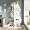 Tribesigns Eckregal 5-stöckiges Wand-Eck-Bücherregal, Ecke Bücherregal Aufbewahrungsregal Bild 5