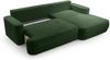 AX LIVING Ecksofa mit Schlaffunktion Grün Peoni 267 cm breit elegant R Bild 4
