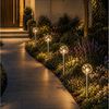MARELIDA LED Solarleuchte 4er Set Solar Wegleuchten Bruchglas-Optik Gartenleuchte Kugel H: 30cm Bild 3