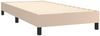 vidaXL Boxspringbett mit Matratze Cappuccino-Braun 90x200 cm Kunstleder, Härtegrad: H2 [3140986] Bild 4