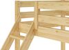 Doppel-Etagenbett 140x200 und 90x200 Erwachsenen-Stockbett Kiefer Massivholz natur V-60.18-09-14Rollrost und Bettkasten inkl. Bild 3
