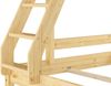 Doppel-Etagenbett 140x200 und 90x200 Erwachsenen-Stockbett Kiefer Massivholz natur V-60.18-09-14Rollrost und Bettkasten inkl. Bild 4