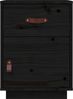 Nachttisch Schwarz 40 x 34 x 55 cm Massivholz Kiefer [818313] Bild 5