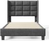 Polsterbett 90x200 cm aus Leinen mit Lattenrost – zeitloses Design Bild 5