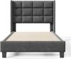 Polsterbett 90x200 cm aus Leinen mit Lattenrost – zeitloses Design Bild 5