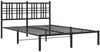 vidaXL Bettgestell mit Kopfteil Metall Schwarz 120x200 cm 376322 Bild 3
