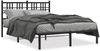 vidaXL Bettgestell mit Kopfteil Metall Schwarz 120x200 cm 376322 Bild 2
