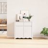 vidaXL Sideboard Drammen Weiß 79 x 43 x 75,5 cm Massivholz Kiefer 42003041 Bild 4