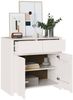vidaXL Sideboard Drammen Weiß 79 x 43 x 75,5 cm Massivholz Kiefer 42003041 Bild 3