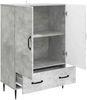 vidaXL Sideboard Betongrau 66 x 34,5 x 95 cm Holzwerkstoff 894898 Bild 2