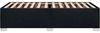 vidaXL Bettgestell ohne Matratze Schwarz 100x200 cm Stoff 3284452 Bild 5