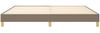 Polsterbett 25 x 200 x 200 cm Stoff Taupe Bild 5