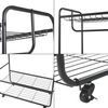Rollbarer Garderobenständer Vestvågøy 176x90x40 cm Schwarz [en. casa] Bild 5