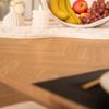 HOME DELUXE Essgruppe Eckig AVENCIA inkl. U-Fuß - 240 x 120 cm Fishbone Oak 6 Stühle Bild 4