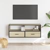 vidaXL TV-Schrank Sonoma-Eiche 100x31x39,5 cm Holzwerkstoff und Metall 848930 Bild 3