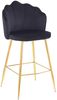 Barhocker 2er-Set SALESFEVER, Samt Schwarz Bild 2