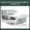 Best for Home Boxspringbett mit Bettkasten Trinity K-5 Bonellfederkern inkl. 7 cm Topper (140x200 160x200 180x200 200x200 cm), Handwerksqualität, TOP Preis-Leistungs-Verhältnis Bild 5