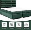 Best for Home Boxspringbett mit Bettkasten Trinity K-5 Bonellfederkern inkl. 7 cm Topper (140x200 160x200 180x200 200x200 cm), Handwerksqualität, TOP Preis-Leistungs-Verhältnis Bild 3