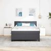 vidaXL LED Boxspringbett Dunkelgrau und Weiß 160 x 200 cm Cordstoff 3337608 Bild 4