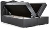 Boxspringbett SAHAN 200x200 cm Kunstleder Anthrazit Bild 2