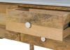TV-Board Mango 220x40x50 natur lackiert / Marmor weiß FLORENZ #102 Bild 5