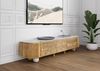 TV-Board Mango 220x40x50 natur lackiert / Marmor weiß FLORENZ #102 Bild 3