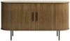 Liadomo Sideboard Uriel, Kommode, Stauraummöbel, 140 oder 180 cm Breite, Furnier in Echtholz, Schiebetüren, Lamellen-Optik, vier Farben Bild 2
