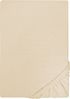 Biberna Jersey-Spannbetttuch, 100 % Baumwolle, Kitt, 1x 180x200 cm - 200x200 cm Bild 5