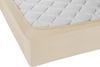 Biberna Jersey-Spannbetttuch, 100 % Baumwolle, Kitt, 1x 180x200 cm - 200x200 cm Bild 2