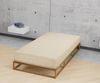 Biberna Jersey-Spannbetttuch, 100 % Baumwolle, Kitt, 1x 180x200 cm - 200x200 cm Bild 3