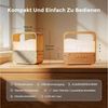 Luckice Nachtlicht Digitaler Wecker mit dimmbarem Nachtlicht,LED-Display USB-C, Doppelalarm,3 Lautstärken,Snooze,Tischuhr für Tiefschläfer Bild 4