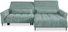 Wohnlandschaft >Wolve< Kopfteilverstellungen, 2 Kissen, Cord mint - 277x108x179cm (BxHxT) Bild 2