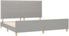 Bettgestell mit Kopfteil Hellgrau 200x200 cm Stoff [3125243] Bild 4