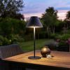 2er Set LED Tischlampe, Touchdimmer, Akku, 2 Höhen, H 36 cm Bild 2